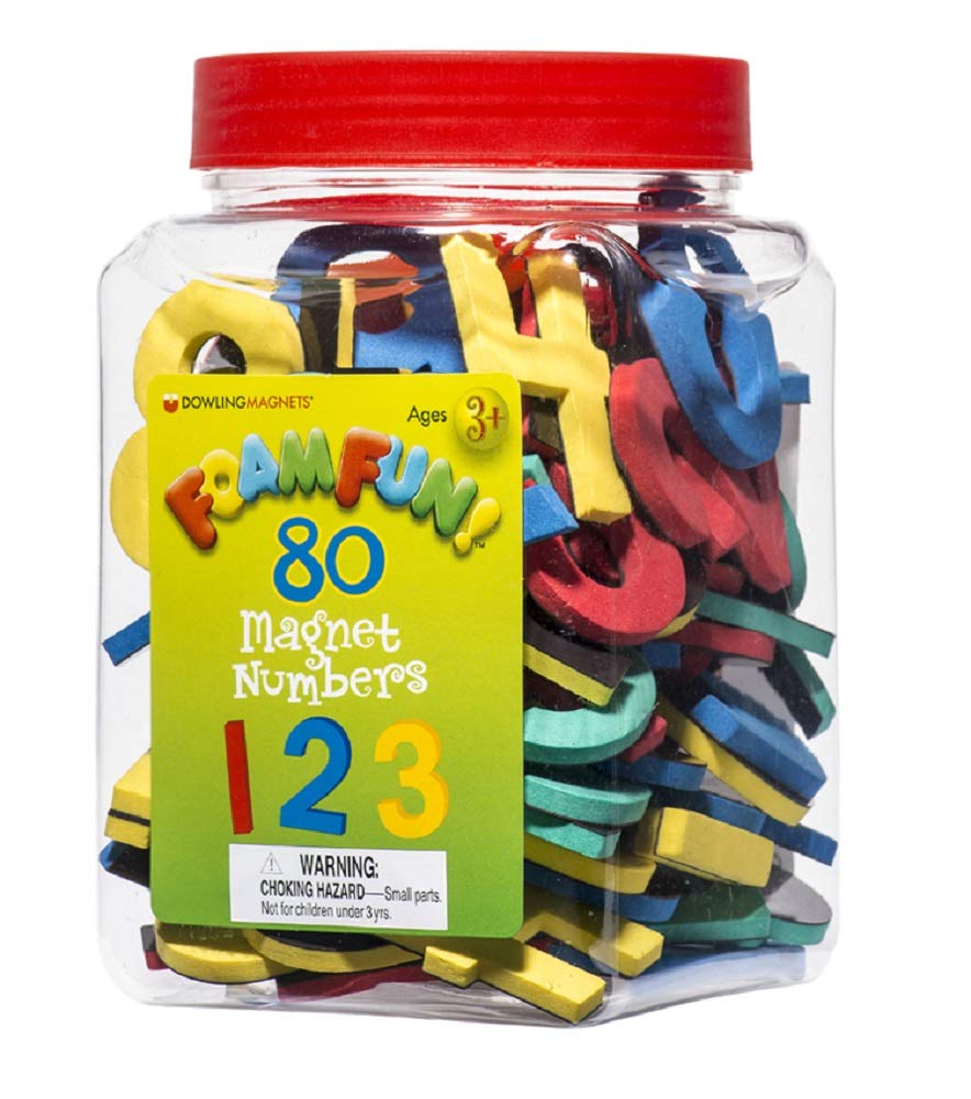 

Foam Number Magnet Fun!