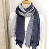 Cotton Linen Men Scarf Winter Warm Neckerchief Fashion  Men'S Striped Scarves Casual Artistic Tassel Bufandas Shawls