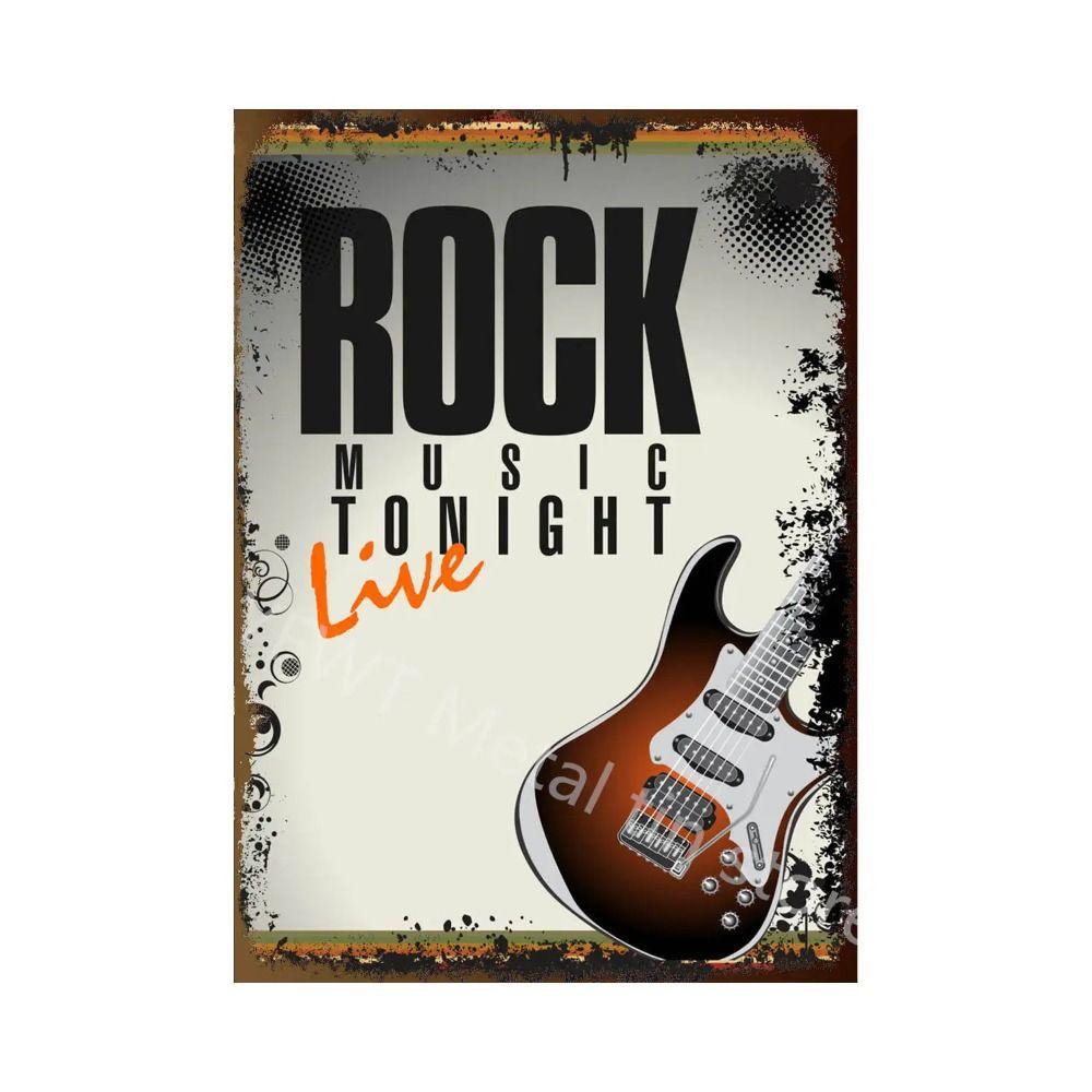 Винтажная металлическая табличка рок-группы, декор для дома, бара, гаража, клуба 20x30 см