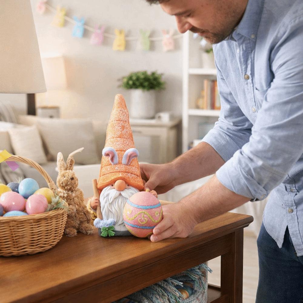 Easter Decor Easter Egg Rabbit Figurine Easter Party Home Garden Decor  Party Decoration