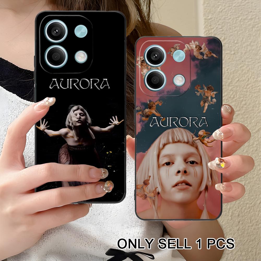Aurora Aksnes Matte TPU Mobile Phone Case for Xiaomi Redmi 15 14 13 12 A5 3 2 1 C Plus 4G 5G Colorful Printing Cover
