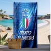 Italy Football Print Beach Towel Quick Dry Super Absorbent Soft Bath Towel for Swimming Beach Travel Fan Souvenir Gift