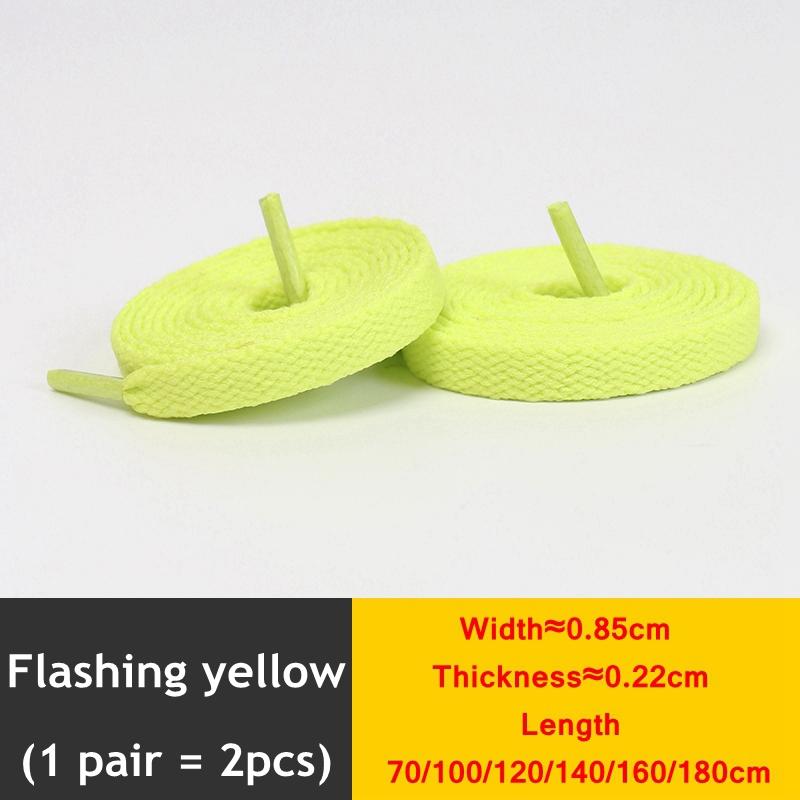 1 Pair New Black White Shoe Laces / AF1 Shoelaces Flat Thicken Weave Craft Off High-top Sneaker Shoelace Accessories 25 Colors