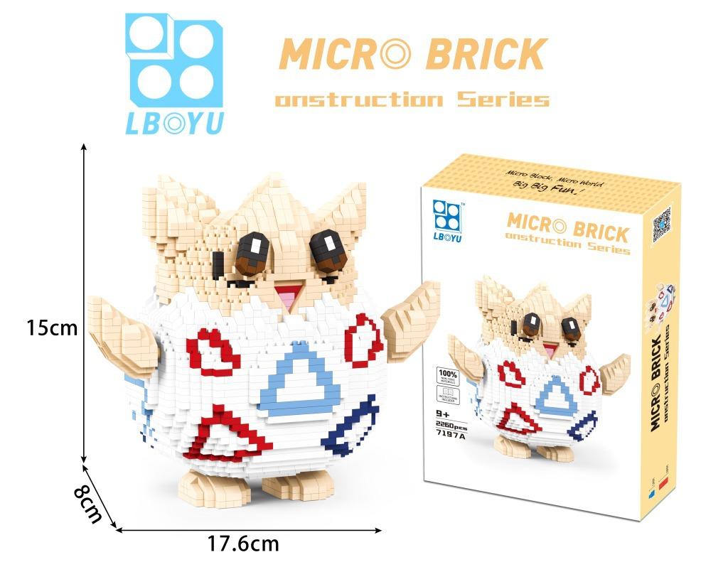 Pokemon Byggklossar Tecknad Psyduck Squirtle Togepi Banan Mikrodiamantklossar Figurer Modell Leksaker För Barn