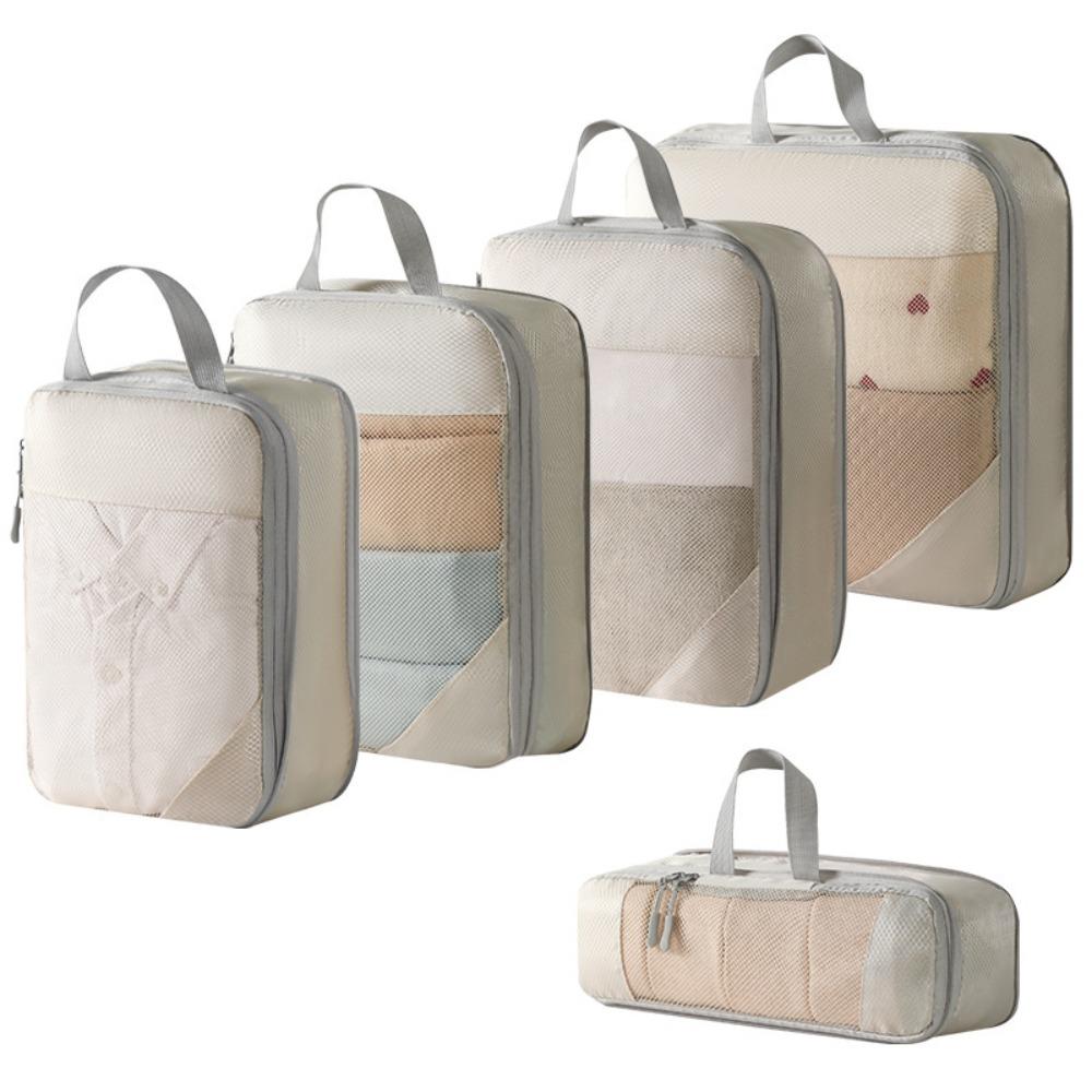 5Pcs Mesh Surface Waterproof Travel Organizer Bag 5 in 1 Set Toiletries Bag  Home