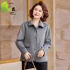 Spring Woolen Coat for Middle-Aged and Elderly Women (40-60) - Casual Wear for Spring and Autumn