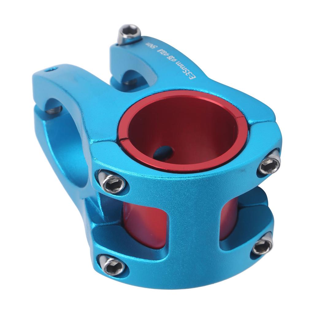 LUNJE Mountainbike Vorbau Fahrrad Kurzer Lenker Aluminiumlegierung Vorbau 31.8 35x35mmBlau