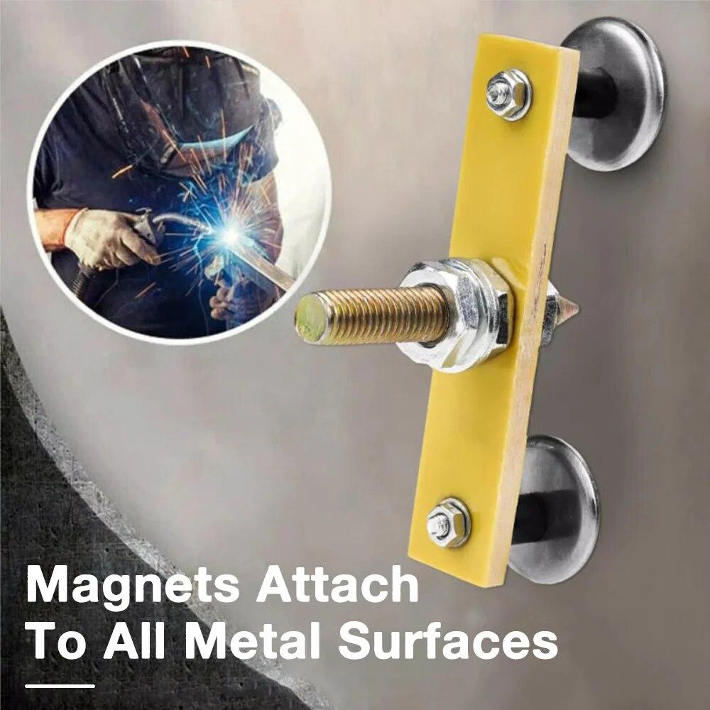 Magnet de Sudură Cap Magnet Cap Dublu Suport Magnetic de Sudură Clemă de Masă pentru Întreținere Mecanică