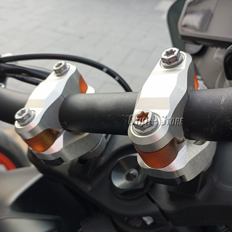 1-1/8" Risers Mounting Bar Adjustable Progressive Damping Handlebar 28mm For 1290 Super Adventure 690 Duke 790 Adv 1190 ADV