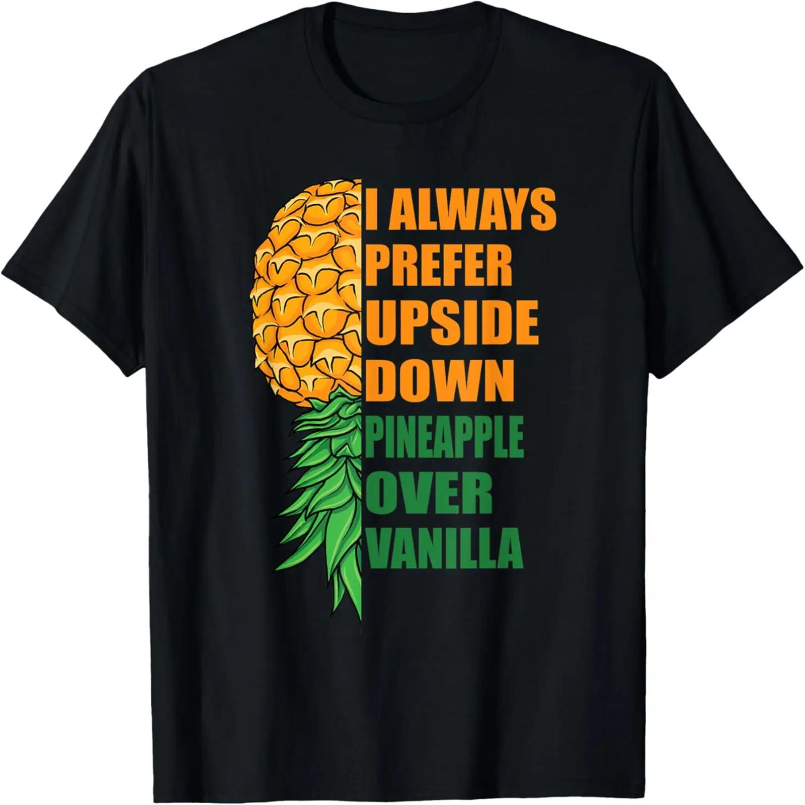 Pineapple Over Vanilla Swinger Upside Down Pineapple Women T-Shirt S