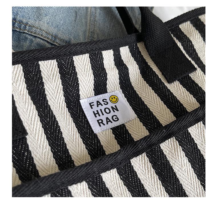 2025 Neue Damen Sommer Farbblock Streifen Tragetasche - Vielseitig, Großes Fassungsvermögen, Lässige Schultertasche