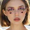 12pcs Waterproof Halloween Face Tattoo Portable Halloween Bat Face Stickers  Enhance Atmosphere