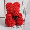 1pc Rose Bear Artificial Foam Flowers Bear Made Of Roses For Valentines Day, Mothers Day, Anniversary, Birthday Gifts