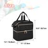 Damero Lockable First Aid Bag for Medicines and Supplements, Double-Layered, for Storage and Organization, Ideal for Home and Travel, Black (Bag Only)