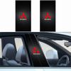 Adesivi Decorativi per Montante Centrale, Portiere Auto, Emblemi Auto per Mitsubishi X EX ASX L200 Colt Outlander Pajero Lancer Eclipse