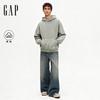 GAP Unisex Classic Logo Heavyweight Fleece Washed Loose Fit Hoodie