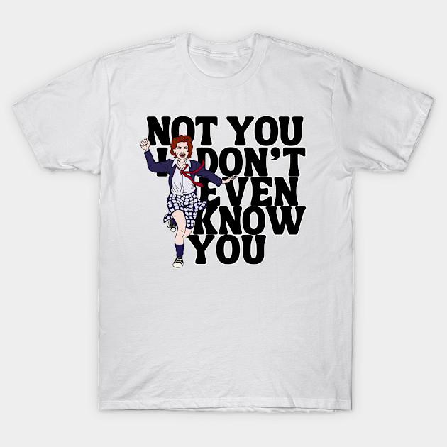 

Men Black Print T-shirt Not You! No-Cut Transfer Paper Print Cotton Tshirt L белый