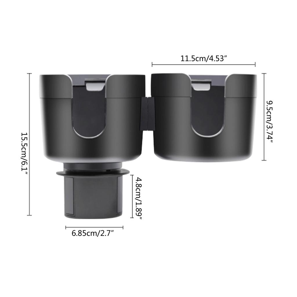 Cup Holder Expander for Car 2 in 1 All Purpose Car Cup Holer and Organizer with Adjustable Base for 34oz Drink Bottles