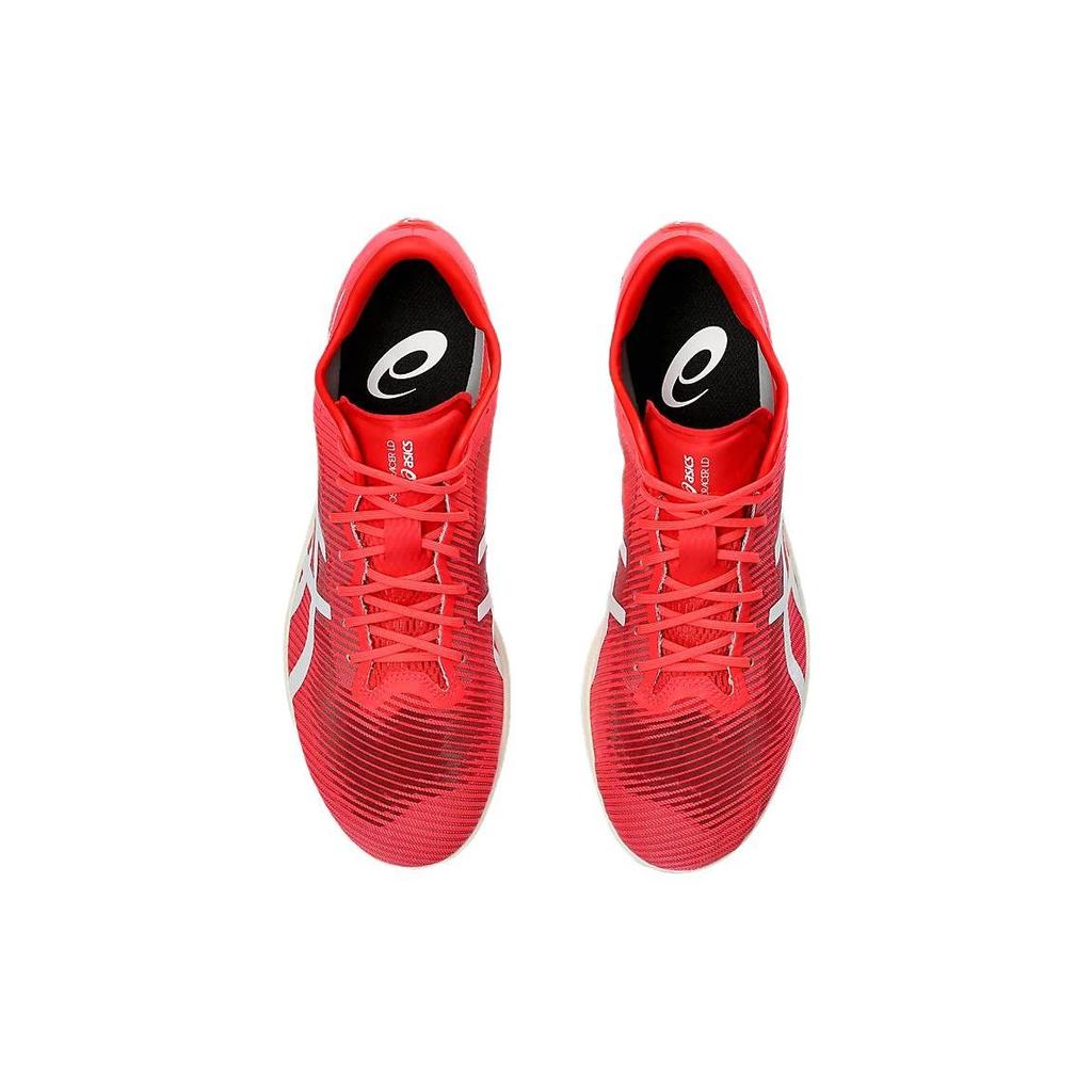 Asics Cosmoracer LD 3 Round Toe Lace-Up Durable Breathable Low-Top Casual Running Shoes Men Sneaker Red White 1093A196-702