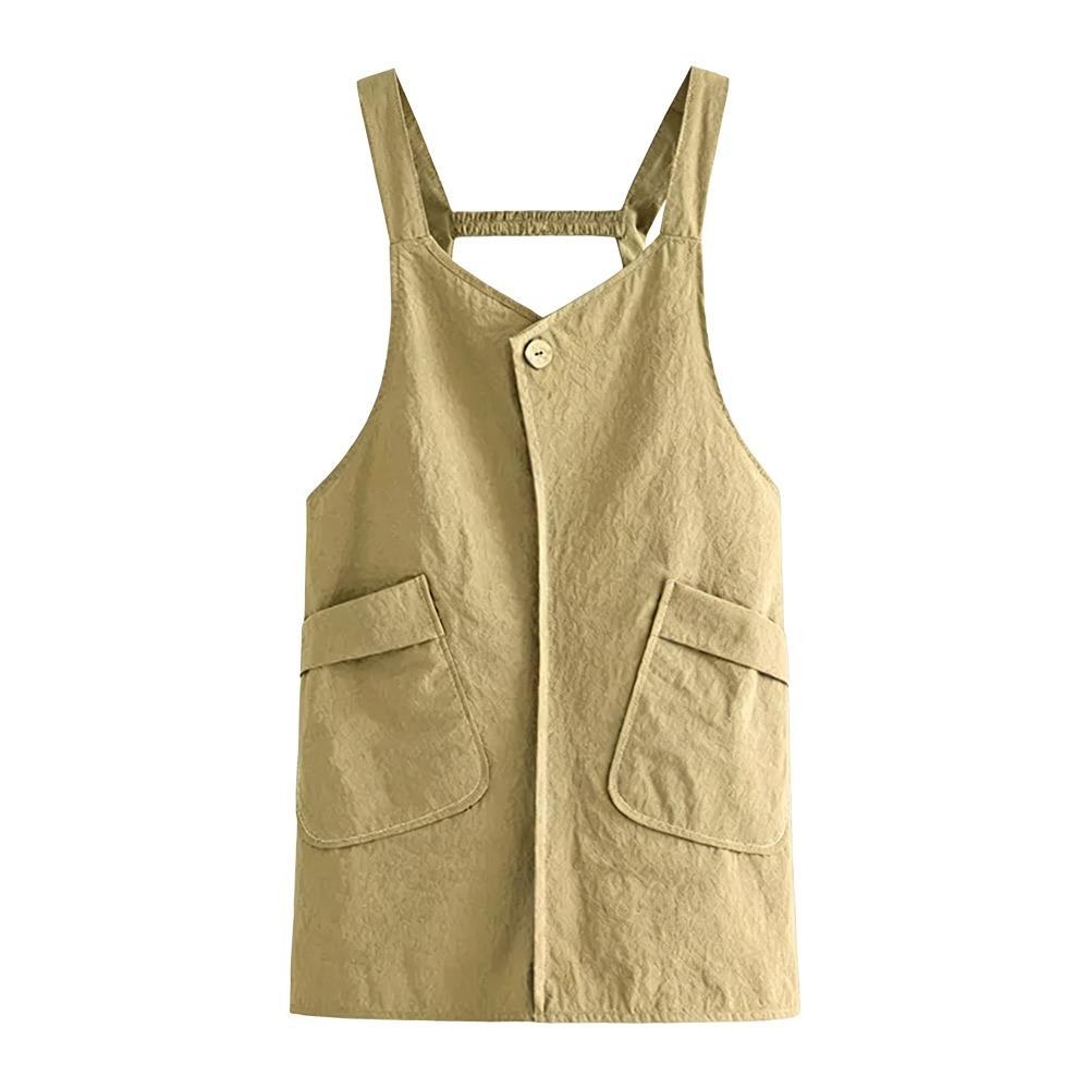 Oil-proof Kitchen Apron Waterproof Cooking Baking Bibs Simple Chef Apron  for Home Kitchen