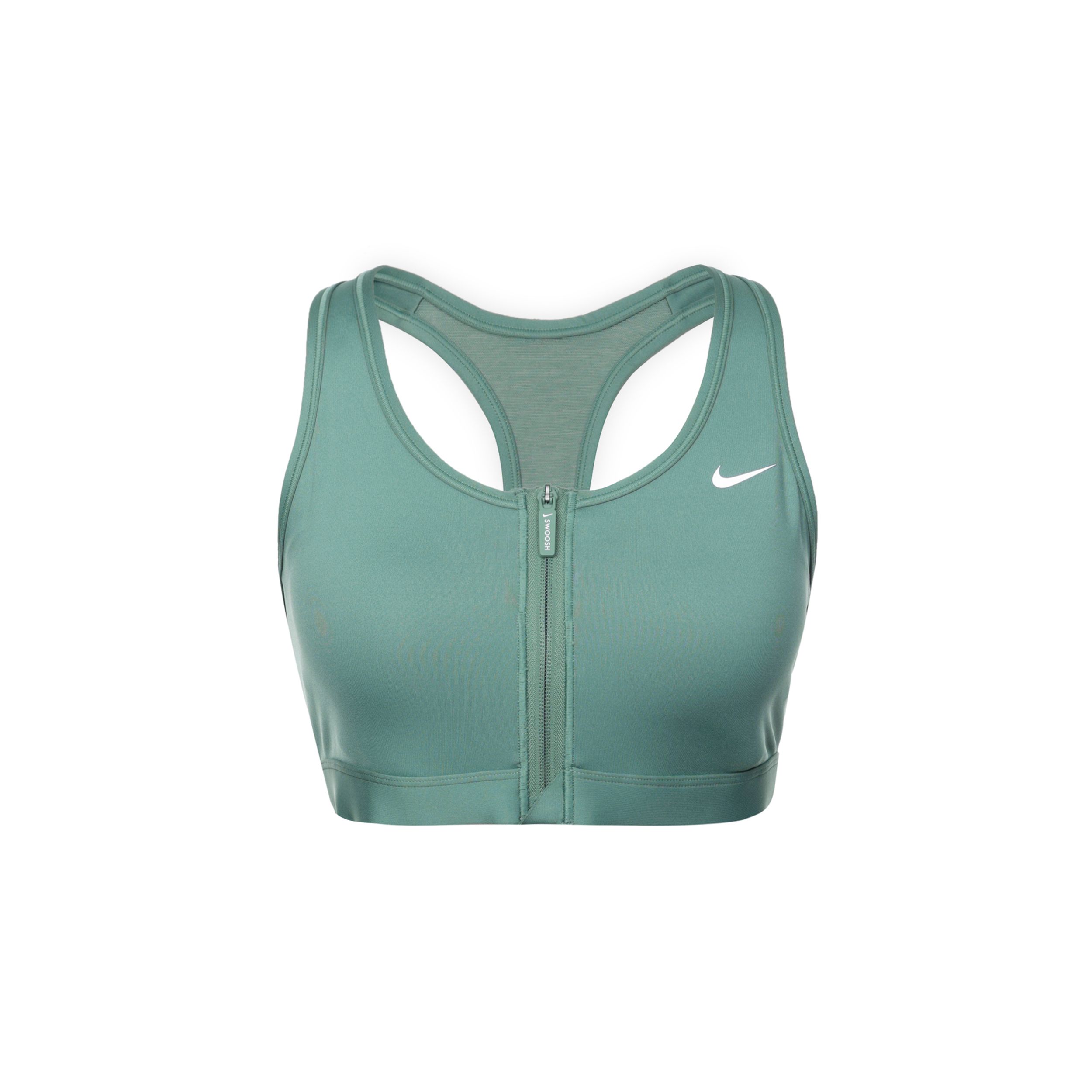 

Спортивный бюстгальтер на молнии Nike Solid Color Comfort, женское нижнее белье, бирюзовый FN2732-361 XS
