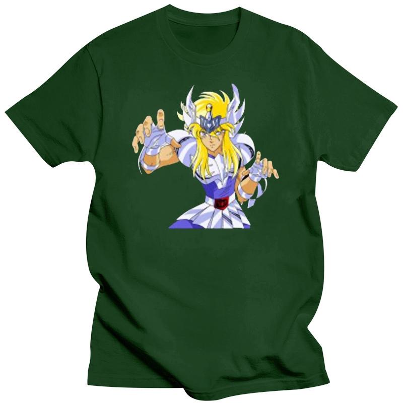 Saint Seiya Cygnus Hyoga Cartoon Anime Series Unisexs Black Tshirt Size S To 3xl Unisex Tshirt Cotton T Shirts