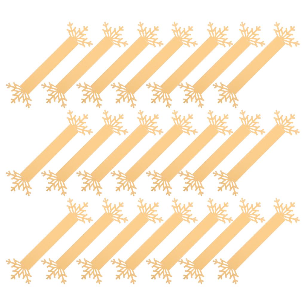 25Pcs Christmas Napkin Rings Snowflake Paper Napkin Buckles Xmas Table Decor Holiday Party Table Setting Rings for Napkins