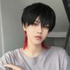 Highlights Long Cosplay Wig Synthetic Anime Men Wigs Wolf Tail Mullet Head Wigs with Bangs  Boy