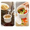Hanging Sink Basket Button Drain Storage Split Filter Basket 1 Second Install for Kitchen Bathroom Space Saving Durable Plastic