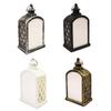 1PC New Creative Decoration Plastic and PET LED Lantern Light Sublimation Blanks Led Lantern For Christmas Decoration