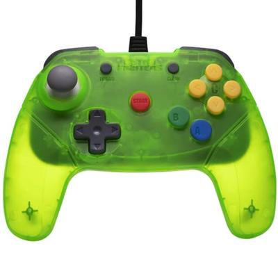RETRO FIGHTERS Brawler64 V2 Controller Wired New Digital Z Analog Rumble Pack Memory Pack Turbo Function N64™ - Green, Connection, Trigger,