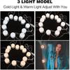 12 Bulb Hollywood LED Mirror Light Kit with Adapter - 3 Colors & 10 Brightness Levels (Mirror Not Included)