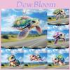 Colorful Acrylic Car Hanging Decor Cute Cartoon Style Home Decoration Accessories