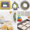 1Set Cupcake Multiple Shapes Cookie Cutter Plastic Cake Mold Geometric Figure Biscuit Fondant DIY Cake Cooking Tools