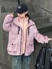 Girls' 2025 Windproof Waterproof Autumn-Winter Parka: Trendy, Loose-Fit, Three-in-One Outdoor Coat