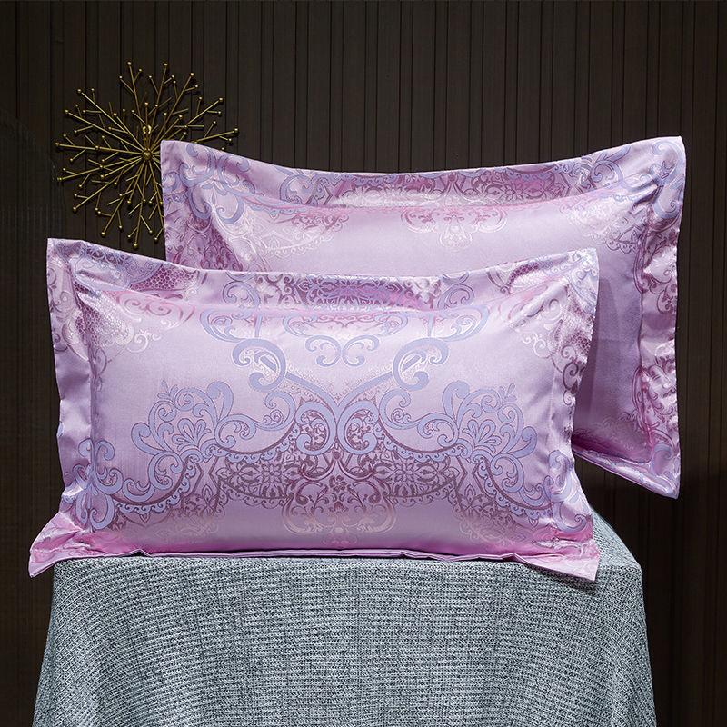1 Pair of Tribute Satin Jacquard Envelope Pillowcases, 48*74cm Adult Pillowcases, Spring/Summer Comfort Pillowcases, Pillowcases Without Inserts