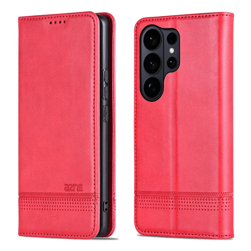 Magnetic Cow Pattern Cards Solt Leather Wallet Phone Case For Samsung S26 Ultra S25 Plus S24 S23 A06 A17 A07 Bag Flip Book Cover