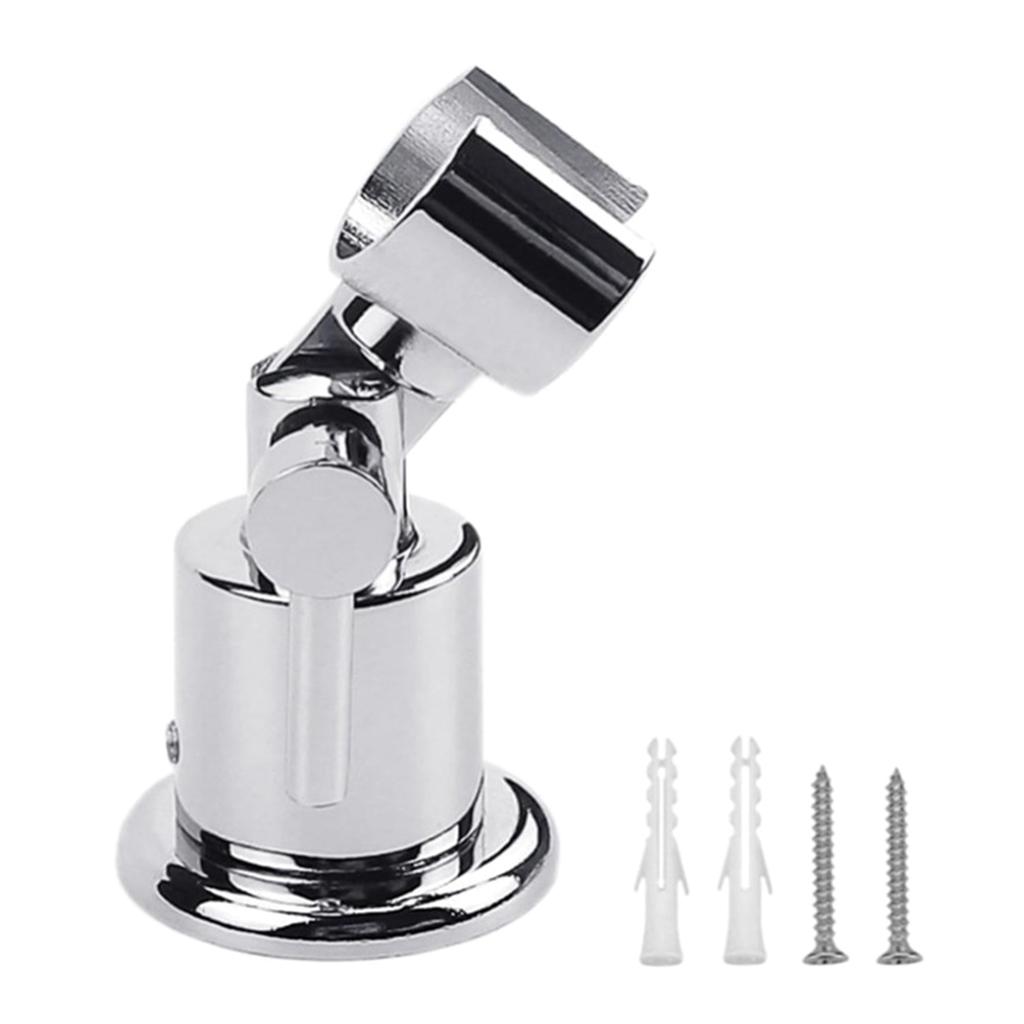 Shower Head Stand with Screw 180 Adjustable Handheld Bathroom Shower Head Brackets Shower Wand Sprayer Stand Enduring