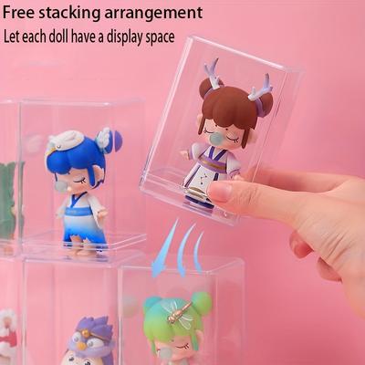 1/4/9PCS Blind Box Storage Bcase, PET Handicraft Blind Box Organizer, Box Blind Display Storage, Display Stand