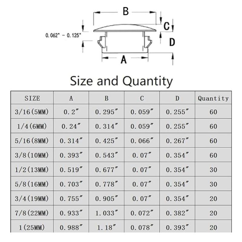 Comprehensive Locking Hole Plugs Furniture Protections Completes Round Hole Plugs Suitable for Tubes & Furniture Ends