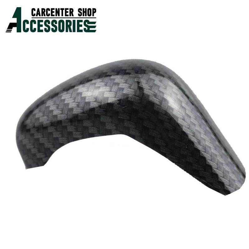 Carbon Fiber Car Gear Lever Shift Knob Cover ABS Decoration Trim for MG ZS 2017 -  EV MG6