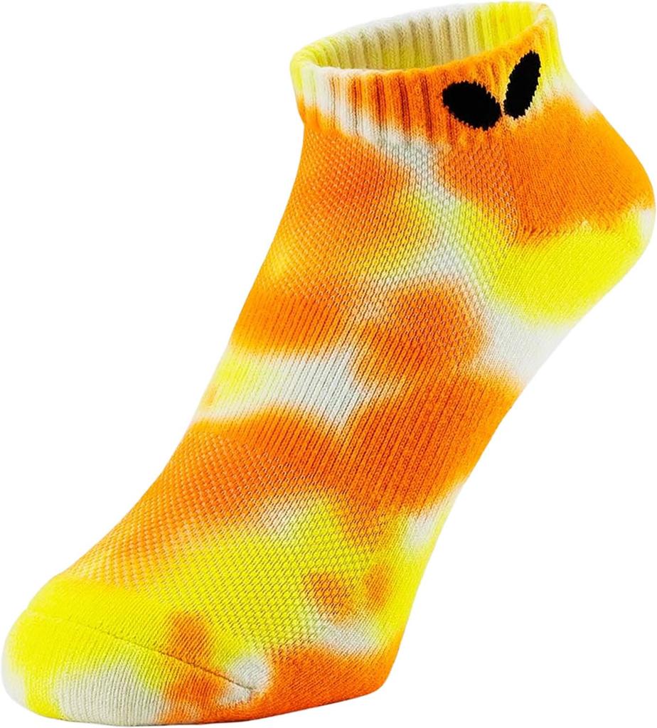 Butterfly Tidarin Ankle Socks, Table Tennis, Unisex, Orange, Size L (25.0-27.0cm), Cotton/Polyester/Polyurethane, Model 92640