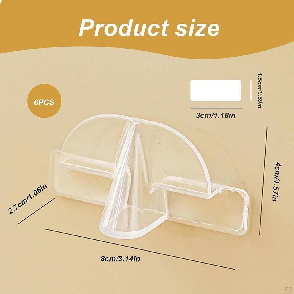 6Pcs Wall Glasses Holder Display Rack Multifunctionnal Home Decor Sunglasses Organizer Eyeglasses