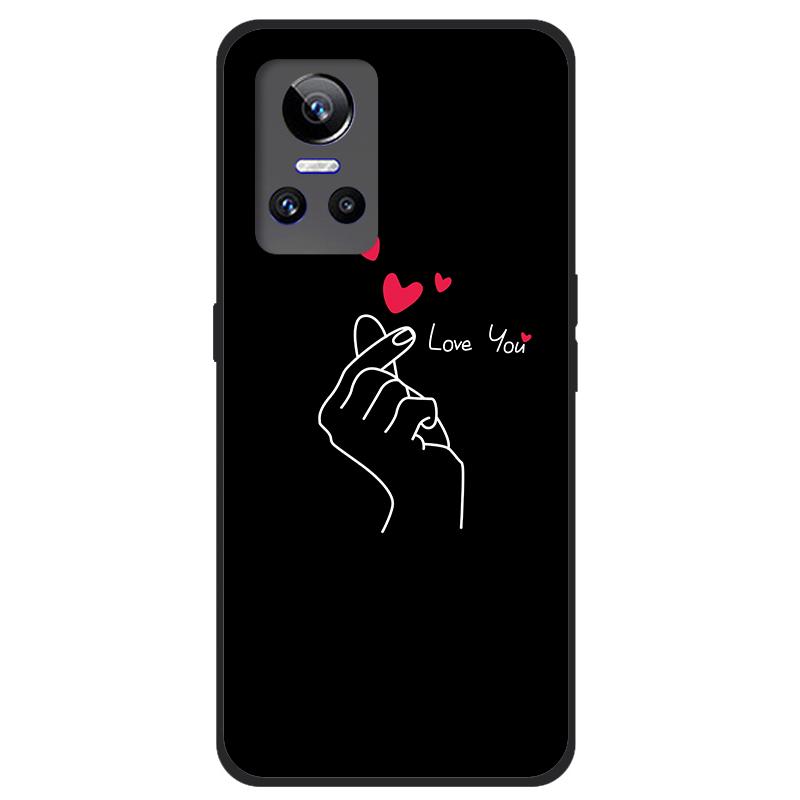 For Realme GT Neo 2 5G Case TPU Silicone Soft Cartoon Clear Case for Realme GT Neo 2 3 Neo3 Phone Cover Neo2T Transparent Coque