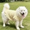 Fruit Print Pet Princess Dresses Flutter Sleeve Dog Cooling Clothes Dog Floral Skirt  for Pet Party