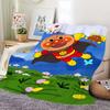 Cute A-Anpanman Printed comfortable and soft sofa, living room bed, bedroom blanket suitable for travel and gifts