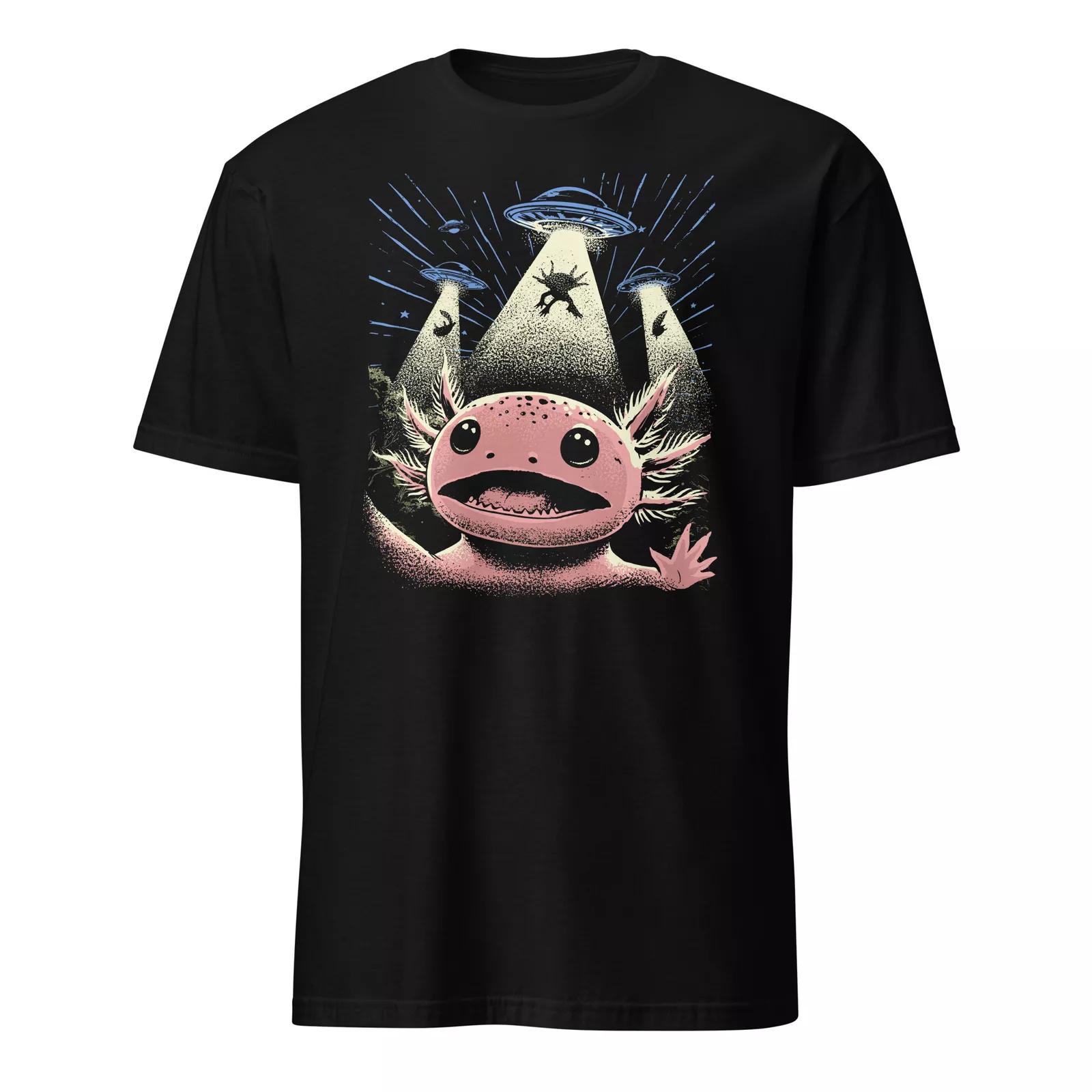 

Alien Axolotl Shirt Axolotl Selfie Alien UFO Encounter T-Shirt Size S-3XL Gift XL