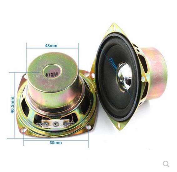3-inch 8-Ohm 10W Tweeter Full-Range Audio Speaker