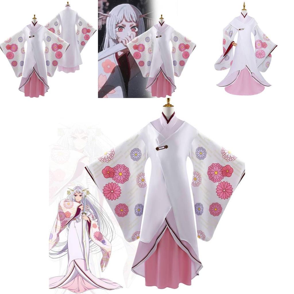 Charming Game Character Roleplay Costume For Children Inspired By Shakihime And Akua With Cute Accessories