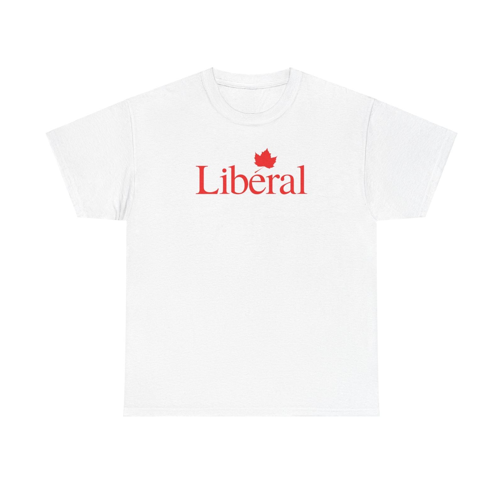 

Liberal Party of Canada Unisex Heavy Cotton T-Shirt Mens Womens Tees Top Tee, Political Shirt, Canadian 4XL